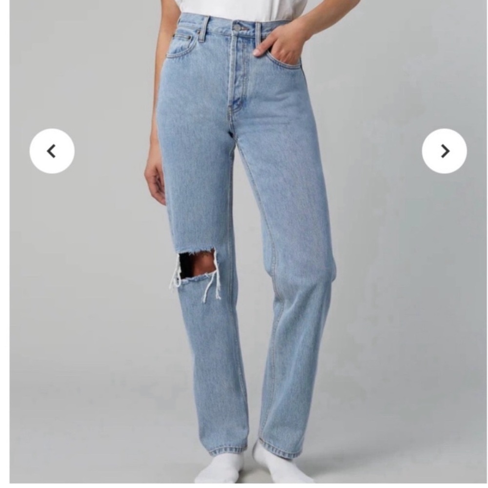 Still Here “Childhood” High waist Straight Leg Jeans